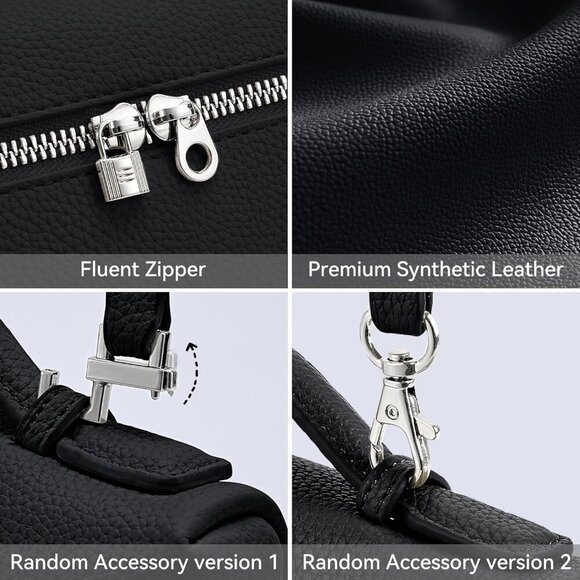 KALIDI Crossbody Bag for Women Small Top-Handle Pouch Designer Shoulder Handbag - Picture 3 of 7